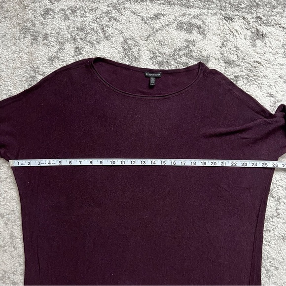 Eileen Fisher Women’s Small Oversized Purple Tunic Sweater Dress Long Sleeve - Picture 6 of 8